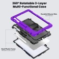 Pancerne Etui z Osłoną Ekranu do Samsung Galaxy Tab S10 FE+ fioletowe