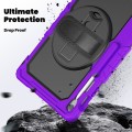 Pancerne Etui z Osłoną Ekranu do Samsung Galaxy Tab S10 FE+ fioletowe