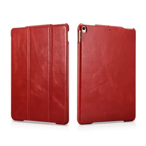 Skórzany Pokrowiec Etui ICARER iPad Pro 10.5 czerwony