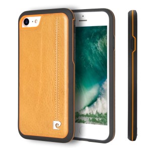 Skórzane Etui Plecki PIERRE CARDIN iPhone 7 orange