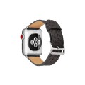 Skórzany Pleciony Pasek do Apple Watch 42/44mm czarny