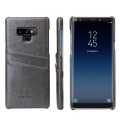 Etui, plecki Fierre Shann z przegrodami na karty płatnicze do Samsung Galaxy Note 9 - kolor szary.