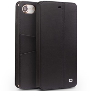 Skórzany Pokrowiec Etui QIALINO iPhone 7 4.7 czarny