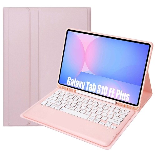 Różowe Etui Klawiatura do Samsung Galaxy Tab S10 FE+