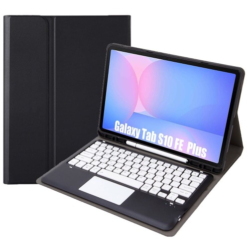 Etui Klawiatura TouchPad do Samsung Galaxy Tab S10 FE+ czarne