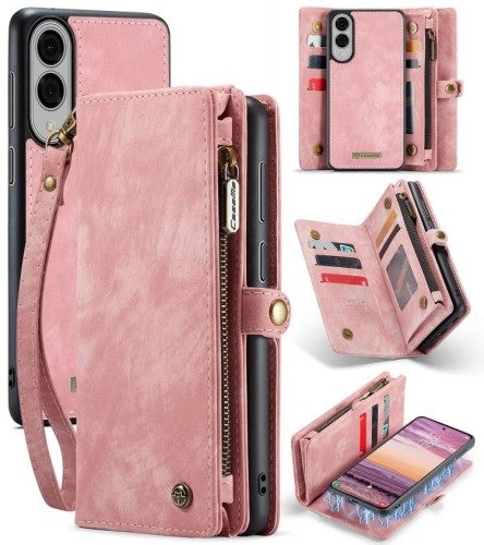 CaseMe Etui Portfel Pokrowiec do Samsung Galaxy S25 Edge różowy