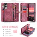 CaseMe Etui Portfel Pokrowiec do Samsung Galaxy S25 Edge czerwony