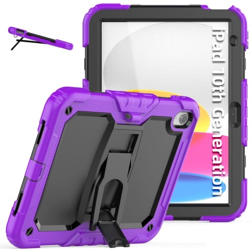 Pancerne Mocne Etui Obudowa do iPad 2025 / iPad 10 20222 fioletowe