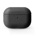 Eleganckie Skórzane Etui MELKCO do AirPods Pro czarne