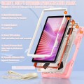 Pancerne Etui z Uchwytem i Paskiem do Lenovo Tab 10.1 2025 różowe