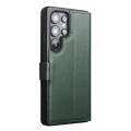 QIALINO Matowe Skórzane Etui do Samsung Galaxy S25 Ultra zielone