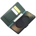 QIALINO Matowe Skórzane Etui do Samsung Galaxy S25 Ultra zielone