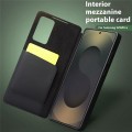 QIALINO Eleganckie Skórzane Etui do Samsung Galaxy S25 Ultra czarne