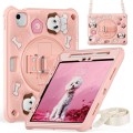 Mocne Etui dla Dzieci z Uchwytem i Paskiem do iPad Pro 11 2022/2021/2020 różowe