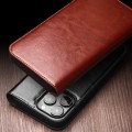 QIALINO Eleganckie Skórzane Etui Pokrowiec do iPhone 16e brązowe