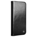6601144644A-4.jpgQIALINO Eleganckie Skórzane Etui Pokrowiec do iPhone 16e czarne