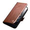 QIALINO Eleganckie Skórzane Etui Pokrowiec do iPhone 16e brązowe
