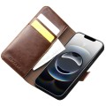 QIALINO Eleganckie Skórzane Etui Pokrowiec do iPhone 16e brązowe