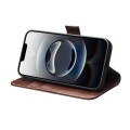 QIALINO Eleganckie Skórzane Etui Pokrowiec do iPhone 16e brązowe
