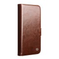 QIALINO Eleganckie Skórzane Etui Pokrowiec do iPhone 16e brązowe