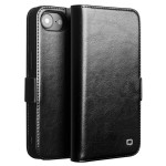 QIALINO Eleganckie Skórzane Etui Pokrowiec do iPhone 16e czarne