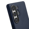 MELKCO Skórzane Etui Plecki do Samsung Galaxy S25 Ultra granatowe