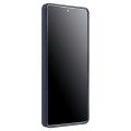 MELKCO Skórzane Etui Plecki do Samsung Galaxy S25 Ultra granatowe