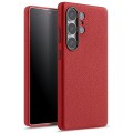 MELKCO Skórzane Etui Plecki do Samsung Galaxy S25 Ultra czerwone