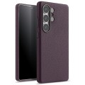 MELKCO Skórzane Etui Plecki do Samsung Galaxy S25 Ultra fioletowe