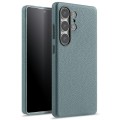 MELKCO Skórzane Etui Plecki do Samsung Galaxy S25 Ultra niebieskie