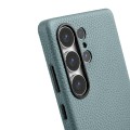 MELKCO Skórzane Etui Plecki do Samsung Galaxy S25 Ultra niebieskie