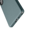 MELKCO Skórzane Etui Plecki do Samsung Galaxy S25 Ultra niebieskie