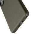 MELKCO Skórzane Etui Plecki do Samsung Galaxy S25 Ultra szare