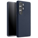 MELKCO Skórzane Etui MagSafe do Samsung Galaxy S25 Ultra granatowe