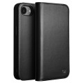 QIALINO Matowe Skórzane Etui Pokrowiec do iPhone 16e czarny