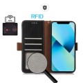 Skórzane Etui Pokrowiec RFID do iPhone 17 czarny