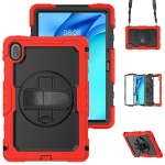 Pancerne Mocne Etui z Osłoną Ekranu do Huawei MatePad SE 11 2024 czerwone