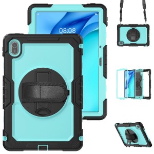 Pancerne Mocne Etui z Osłoną Ekranu do Huawei MatePad SE 11 2024 niebieskie