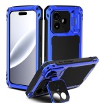 Mocne Pancerne Etui Antywstrząsowe do iPhone 17 niebieskie