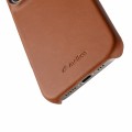 MELKCO Skórzane Etui Obudowa MagSafe do iPhone 17 brązowe