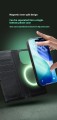 QIALINO Magnetyczne Eleganckie Skórzane Etui Plecki do iPhone 17 zielone