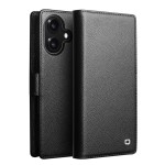 QIALINO Magnetyczne Eleganckie Skórzane Etui Plecki do iPhone 17 czarne