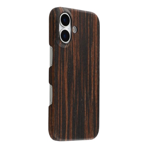 Drewniane Twarde Etui Plecki do iPhone 17 ciemne hebanowe
