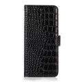 Eleganckie Skórzane Etui Pokrowiec do iPhone 17 Pro Max czarne