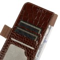 Eleganckie Skórzane Etui Pokrowiec do iPhone 17 Pro Max brązowe