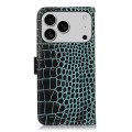 Eleganckie Skórzane Etui Pokrowiec do iPhone 17 Pro Max zielone