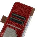 Eleganckie Skórzane Etui Pokrowiec do iPhone 17 Pro Max czerwone