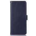 Skórzane Etui Pokrowiec RFID do iPhone 17 Pro Max granatowy
