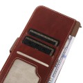 Skórzane Etui Pokrowiec RFID do iPhone 17 Pro Max brązowy