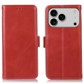Skórzane Etui Pokrowiec RFID do iPhone 17 Pro Max czerwony